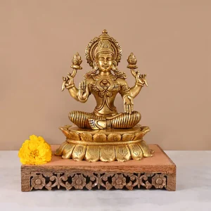 Brass Lakshmi Idol