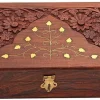 Carved Wooden Jewelry Box