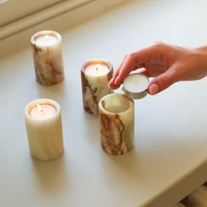 Onyx Stone Candle Holder