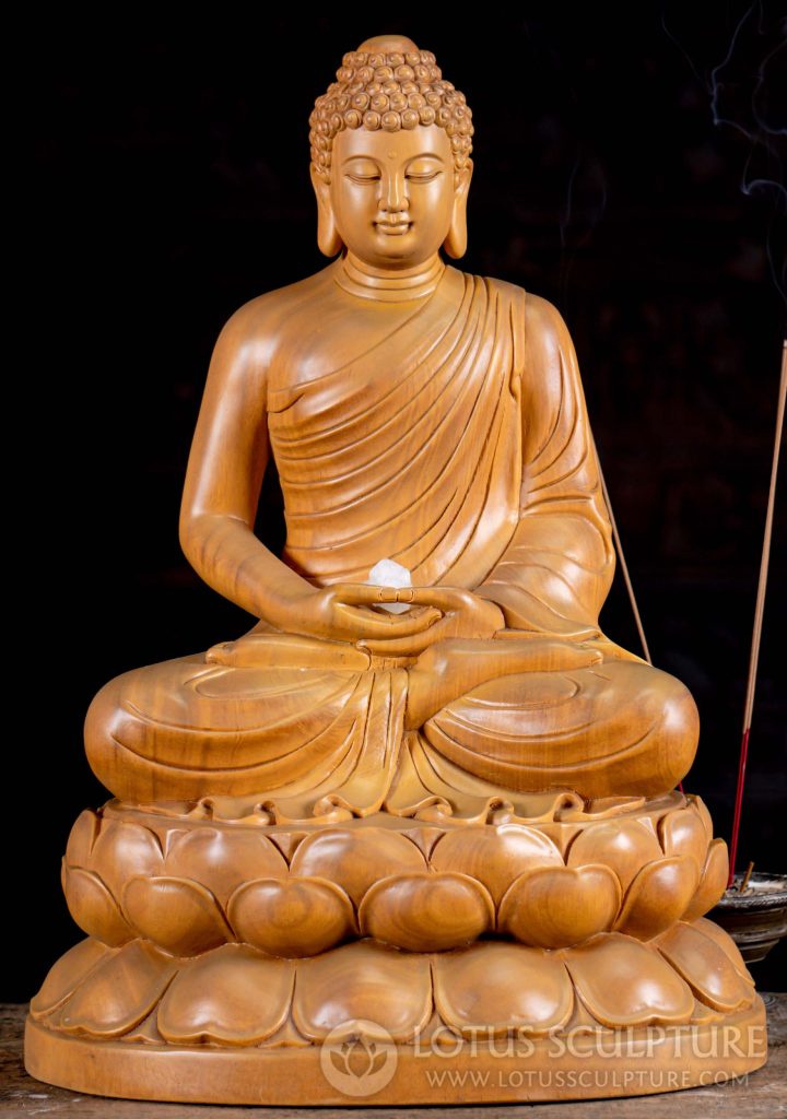 Wooden Buddha Sculpture