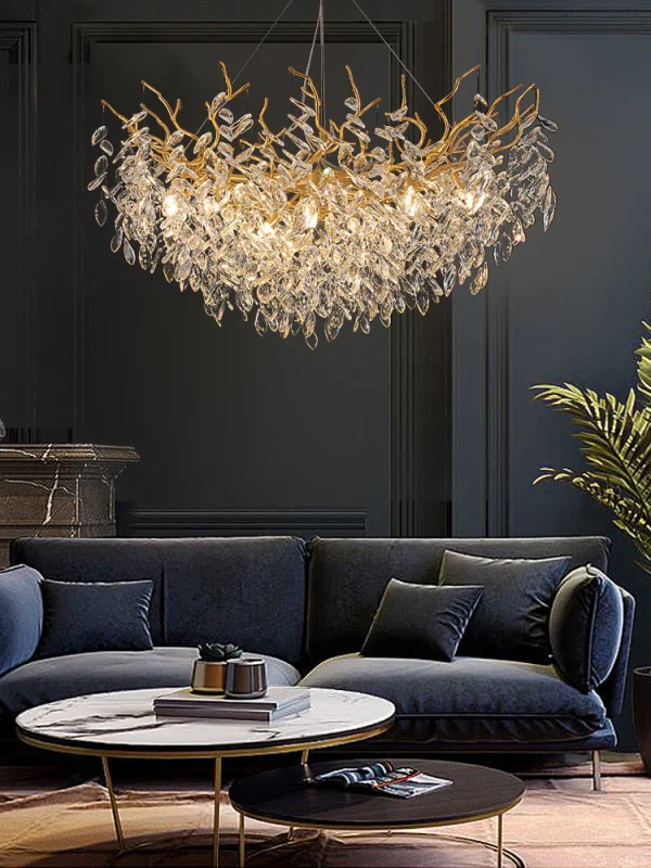 Crystal Chandelier Coffee Table