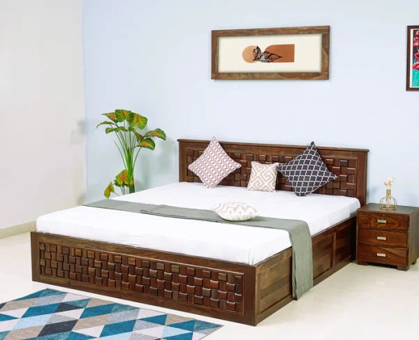 Solid Wood King Bed
