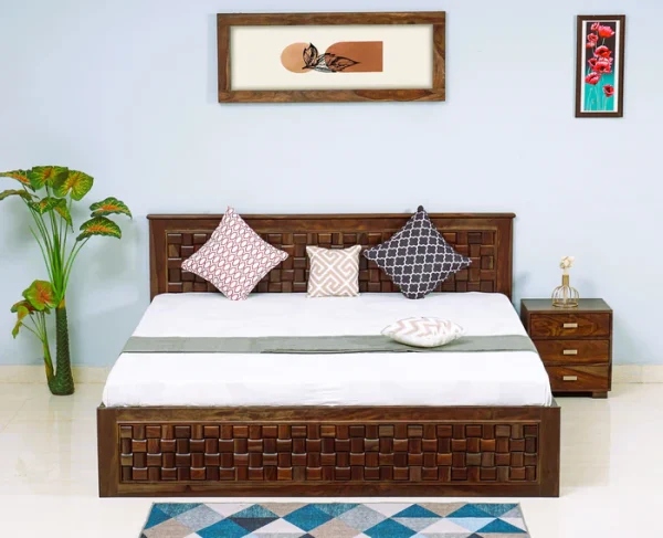 Solid Wood King Bed